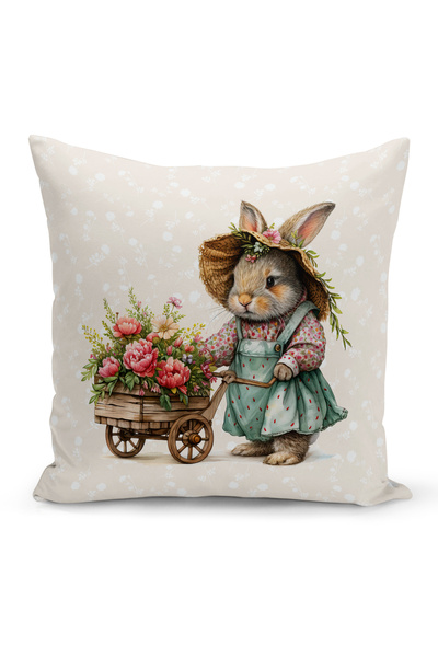 Bertille Home Husă de pernă cu imprimare digitală pe două fețe, seria Spring ...