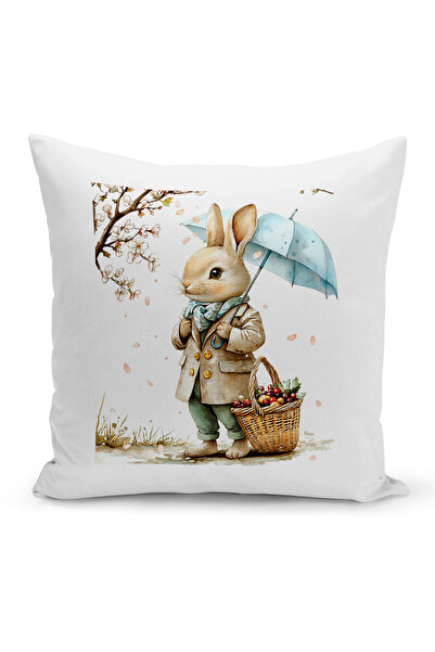 Bertille Home Husă de pernă cu imprimare digitală pe două fețe, seria Spring ...