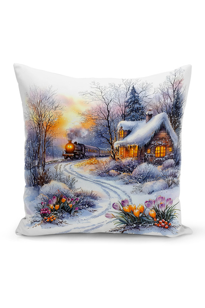 Bertille Home Ανοιξιάτικη Σειρά Κάλυμμα Μαξιλαριού Διπλής Όψης με Ψηφιακή Εκτ...