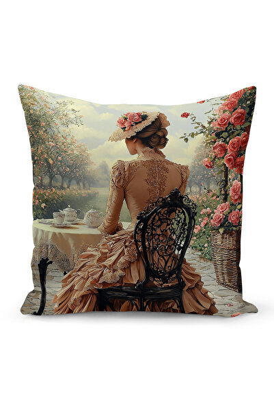 Bertille Home Husă de pernă cu imprimare digitală pe două fețe, seria Spring ...