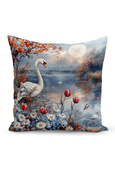 Bertille Home Ανοιξιάτικη Σειρά Κάλυμμα Μαξιλαριού Διπλής Όψης με Ψηφιακή Εκτ...