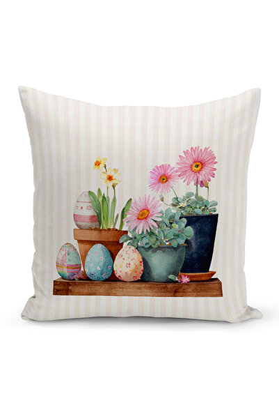 Bertille Home Ανοιξιάτικη Σειρά Κάλυμμα Μαξιλαριού Διπλής Όψης με Ψηφιακή Εκτ...