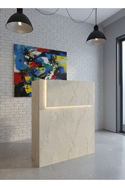 online fırsat mutlu ol mutlu kal Resital Ledli Karşılama Bankosu G-90 cm Ofis...