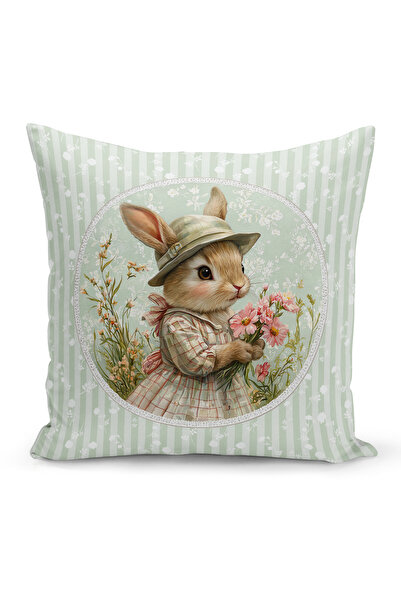 Bertille Home Husă de pernă cu imprimare digitală pe două fețe, seria Spring ...