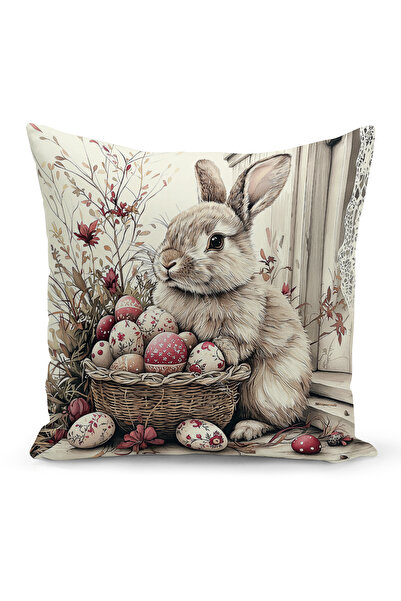 Bertille Home Ανοιξιάτικη Σειρά Κάλυμμα Μαξιλαριού Διπλής Όψης με Ψηφιακή Εκτ...