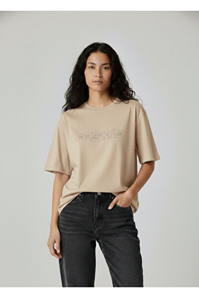 Mayer Butik Unisex Men/Women Cosmic Stone Printed Oversize Cotton Crew Neck T...