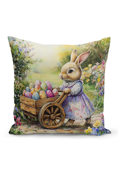 Bertille Home Ανοιξιάτικη Σειρά Κάλυμμα Μαξιλαριού Διπλής Όψης με Ψηφιακή Εκτ...