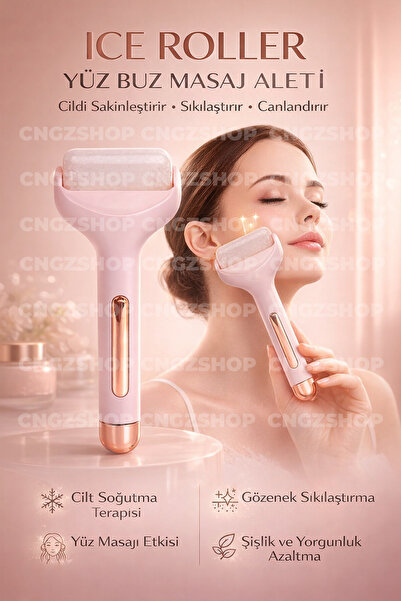 CNGZSHOP Ice Roller Buz Silindiri | Terapi Etkili Yüz Derma Masaj & Cilt Soğu...