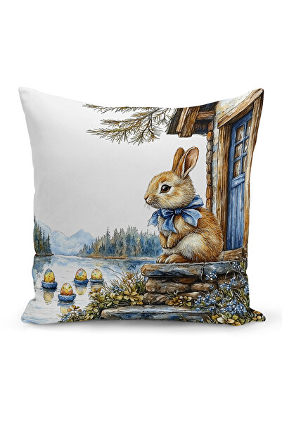 Bertille Home Ανοιξιάτικη Σειρά Κάλυμμα Μαξιλαριού Διπλής Όψης με Ψηφιακή Εκτ...