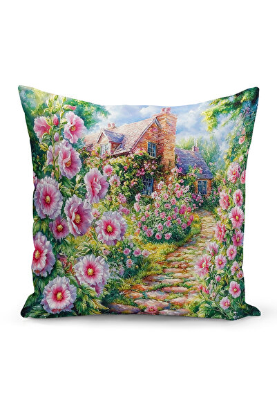 Bertille Home Husă de pernă cu imprimare digitală pe două fețe, seria Spring ...