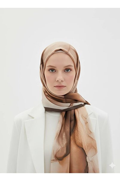 lavinscarfs Lavin Scarfs Degrade Motion Collection Viscose Shawl Coffee