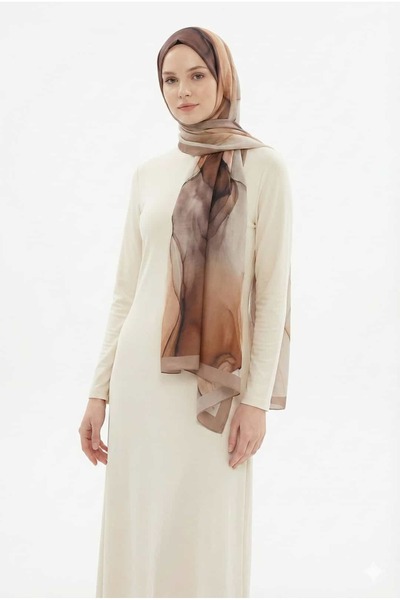 lavinscarfs Lavin Scarfs Degrade Motion Collection Viscose Shawl Bronze