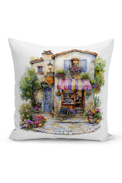 Bertille Home Husă de pernă cu imprimare digitală pe două fețe, seria Spring ...