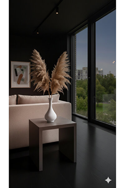 Lui Tasarım Culoare Albă Design Minimalist Vază Ceramică Lucrată Manual 18 cm