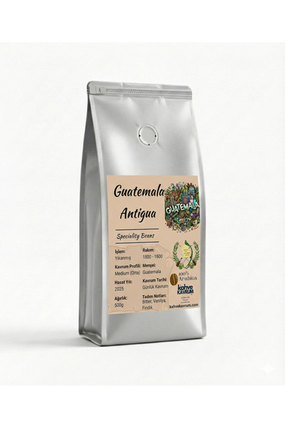 Guatemala Antigua Yöresel Filtre ve Çekirdek Kahve (%100 Arabica) - 500 Gr