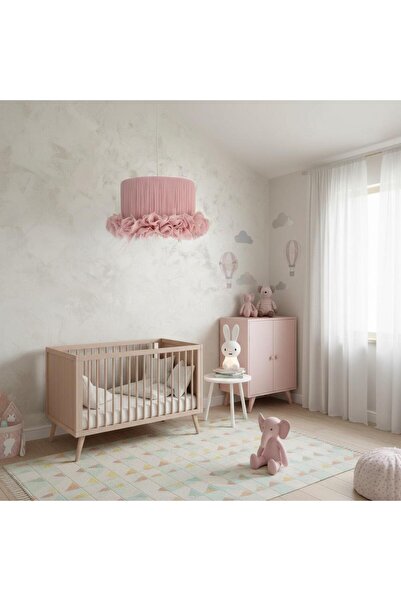 Elizim Home Lighting Tütü pembe çocuk sarkıt avize