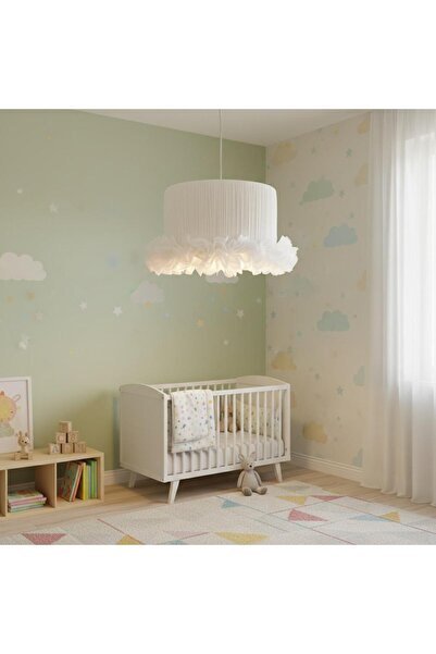 Elizim Home Lighting Tütü beyaz çocuk sarkıt avize