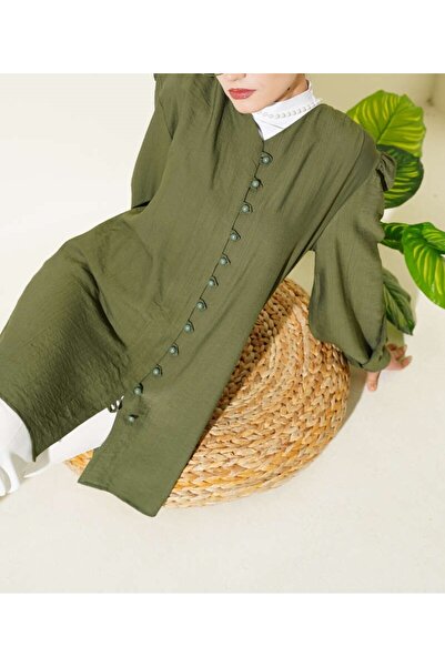 Burcia Brit Buttoned V-Neck Shirt