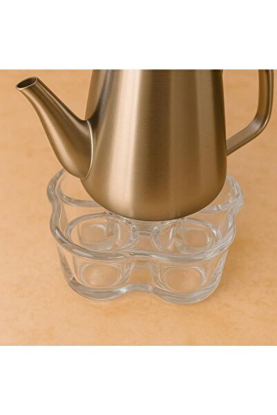 Generic Elegant Glass Teapot Stand