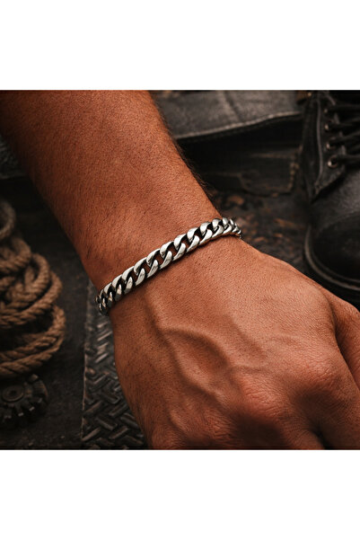 POKAK 316L Stainless Steel Men's Bracelet - 21 cm