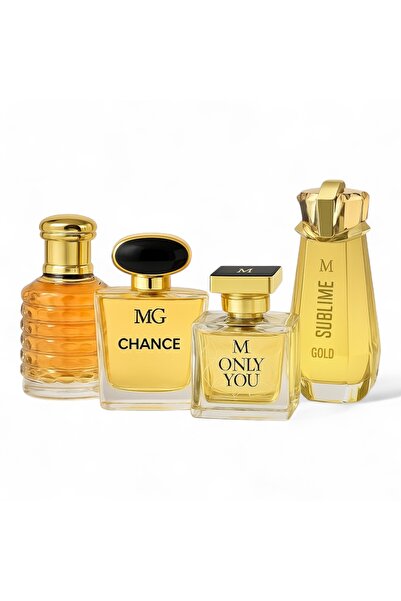 Montage Brands Set 4 parfumuri femei 100 ml – Eau de Parfum floral dulce –