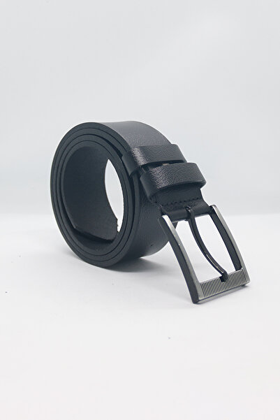 Paşala Leather Ανδρική αθλητική ζώνη από γνήσιο δέρμα, μαύρη, 3,5 εκ., κατάλλ...