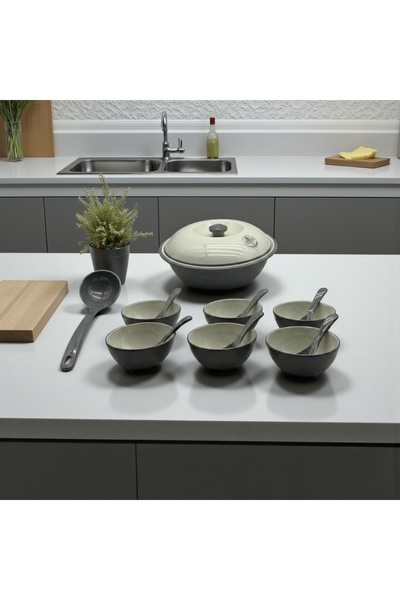 AR HOME 15 Pcs Melamine Soup Set-6 Person