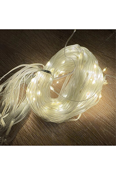 Epilons 2X2 Curtain 192 Led Yellow Light - 8 Functions