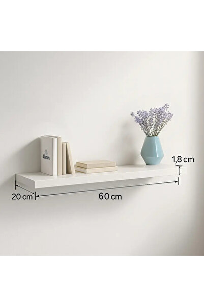 Mobilyan Modern Duvar Rafı 60-50-100cm | Dekoratif Duvara Monte Raf | Minimal...