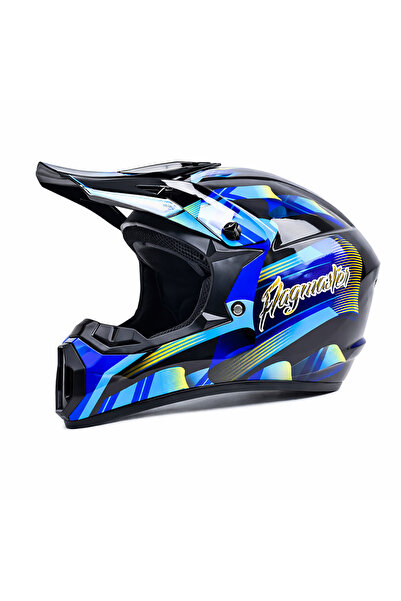 FIXATO Cască Moto/Enduro, Interior Confortabil, pentru Motociclete, Cross, En...