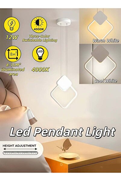 Generic Led Pendant Nordic Lights Indoor Lighting Adjustable Integrated Hangi...