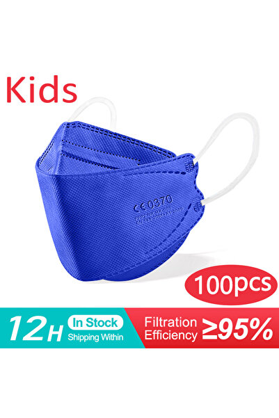 Choice Kid-100PCS Blue mascarillas fpp2 niños CE FFP2 face Masks Children KN9...