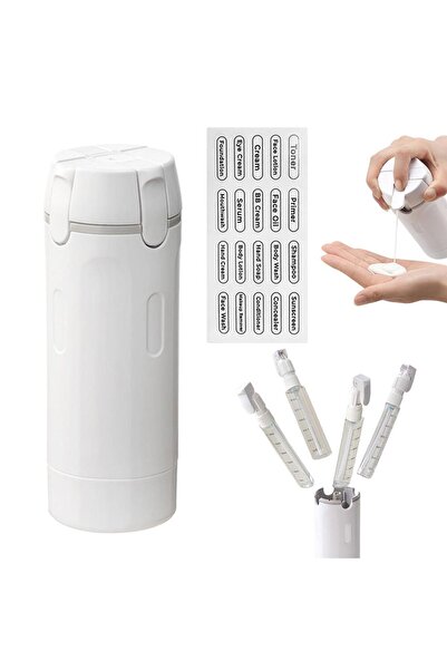 Choice white 4 In 1 Travel Dispenser Portable Travel Bottles Leak Proof Leakp...