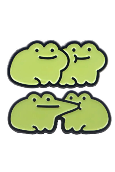 Choice 3 Cute Frogs Enamel Pin Cartoon Animals Pin Badge on Backpack Women's ...