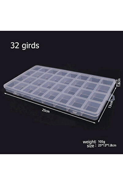 Choice 32 girds 6–32 Compartment Plastic Storage Organizer Box for Beads, Jew...