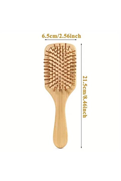 Choice Square Comb M Marseilis Natural bamboo paddle comb air cushion comb sc...