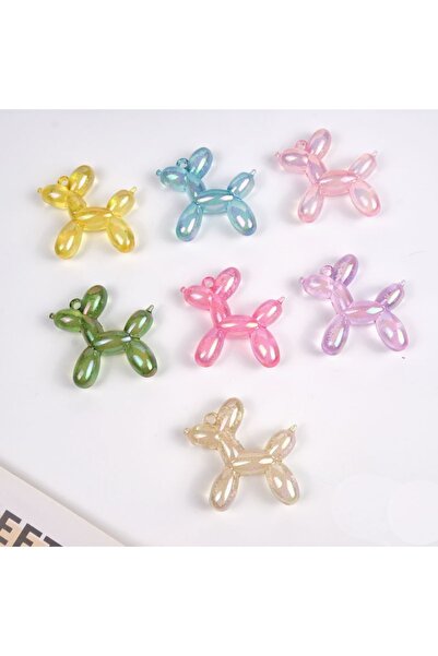 Choice Bubble mixing 5Pcs/Lot 46x50mm 3D Acrylic Balloon Dog Charms Pendant M...
