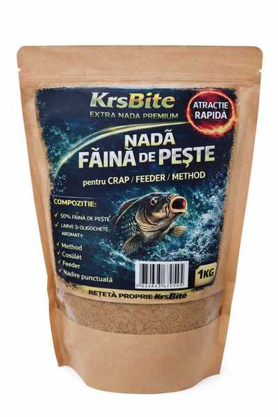 KrsBite Nadă Făină de Pește – 1 kg