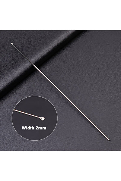 Choice مكشطة شمع الأذن من الفولاذ المقاوم للصدأ، مقاس واحد، 18 سم، مجموعة أدو...