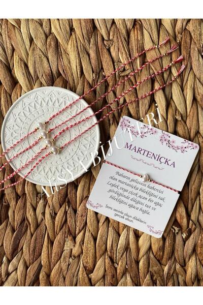 urgela Marteniçka İnci Kalpli 5’li Şans Bilekliği