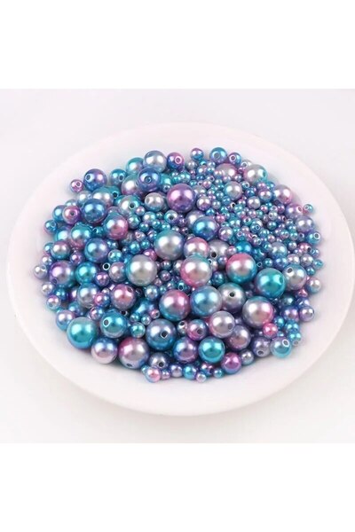 Choice SKU1 30g Mix Size Mermaid Color Acrylic Pearl Loose Spacer Beads For J...
