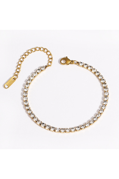 Choice style J Chunky Stainless Steel Link Chain Bracelet For Woman, Gold Pla...