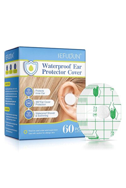 Choice 60PCS 60pcs Waterproof Ear Stickers, Oval Cotton Waterproof Ear Water ...