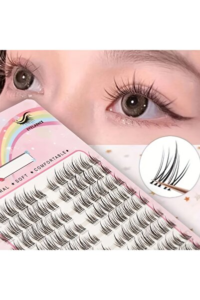 Choice 10mm 120 Clusters of Segmented Natural Curling False Eyelashes, 10 Row...