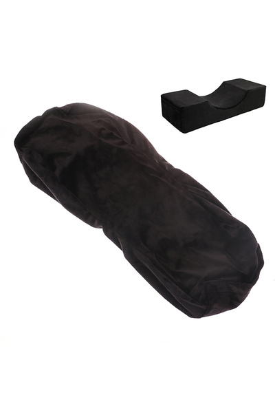 Choice1 غطاء وسادة من الفلانيل الأسود بخمسة ألوان لتطويل الرموش، مناسب للاستخ...