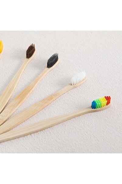 Choice مجموعة فرش أسنان من الخيزران مكونة من 10 قطع، طبيعية وصديقة للبيئة، لل...