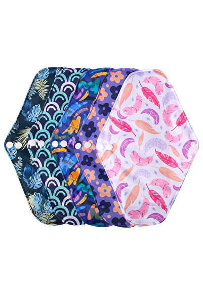 Choice5 M random color 3 sizes Reusable menstrual pads for monthly sanitary p...