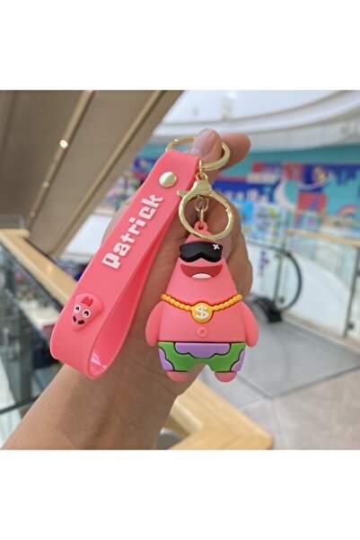 Choice سلسلة مفاتيح أنمي سبونج بوب سكوير بانتس، باتريك ستار، كاواي، مصنوعة من...