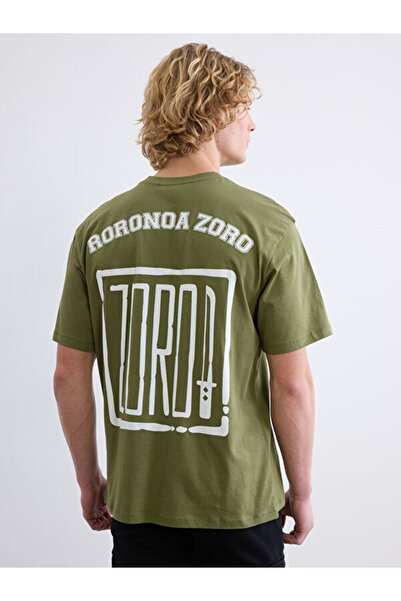 LC Waikiki Rmz Gi̇yi̇m Farkiyla Zero Roba Collar Printed Men's T-Shirt