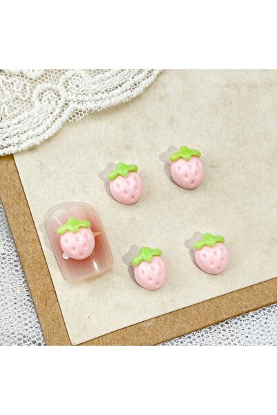 Choice 20pcs 20pcs Sweet Strawberry Nail Art Accessories 3D Flatback Cartoon ...